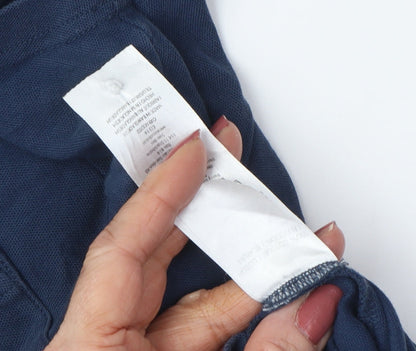 Original Penguin Men Blue Polo Shirt, Short Sleeve, Size L