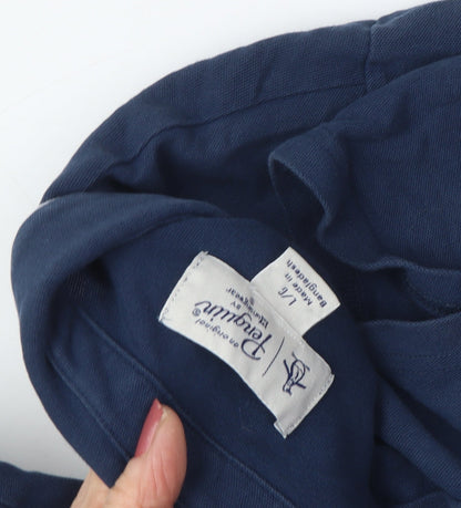 Original Penguin Men Blue Polo Shirt, Short Sleeve, Size L