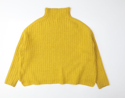 Womens UK Size S Noisy may Yellow Pullover Jumper