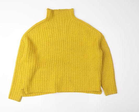 Womens UK Size S Noisy may Yellow Pullover Jumper