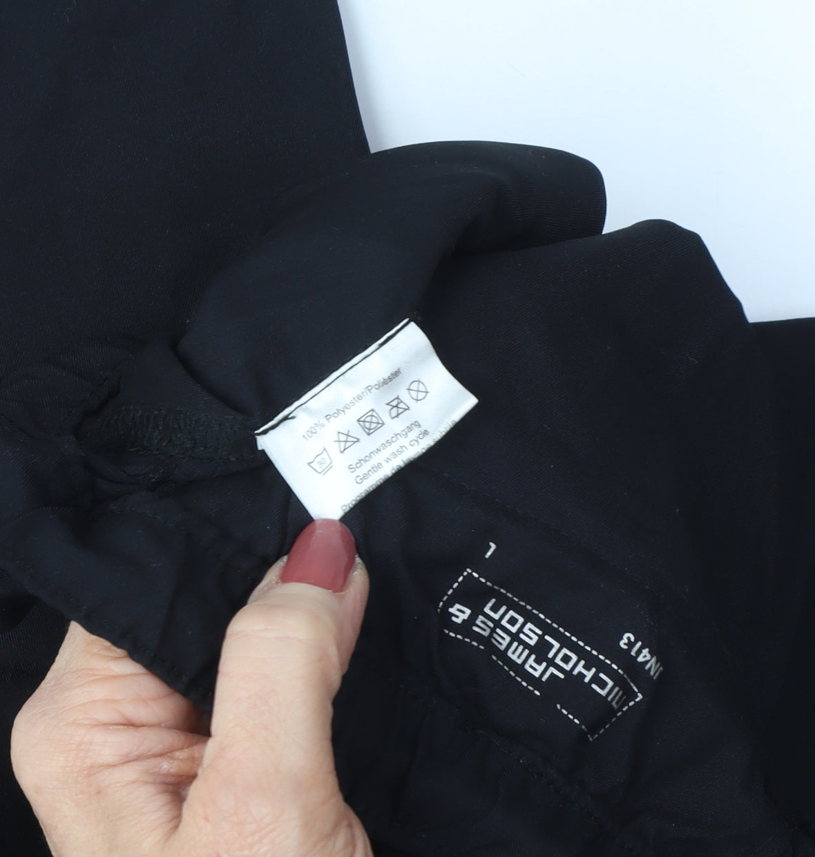 James & Nicholson Unisex Black L Jogger Trousers