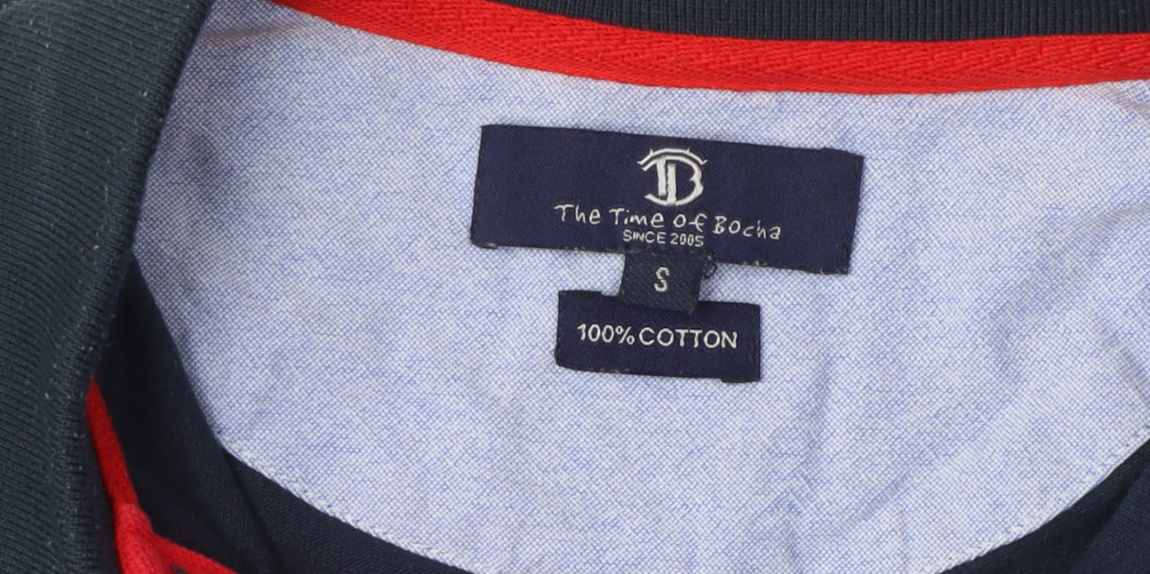 Mens UK Size S The Time Of Bocha Cotton Polo Shirt