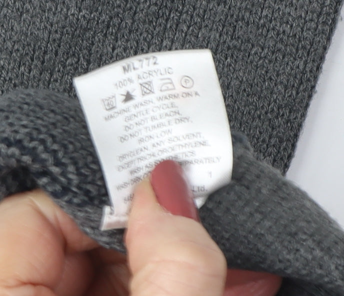 Premier Man Grey Full Zip XL Knit Jumper for Men