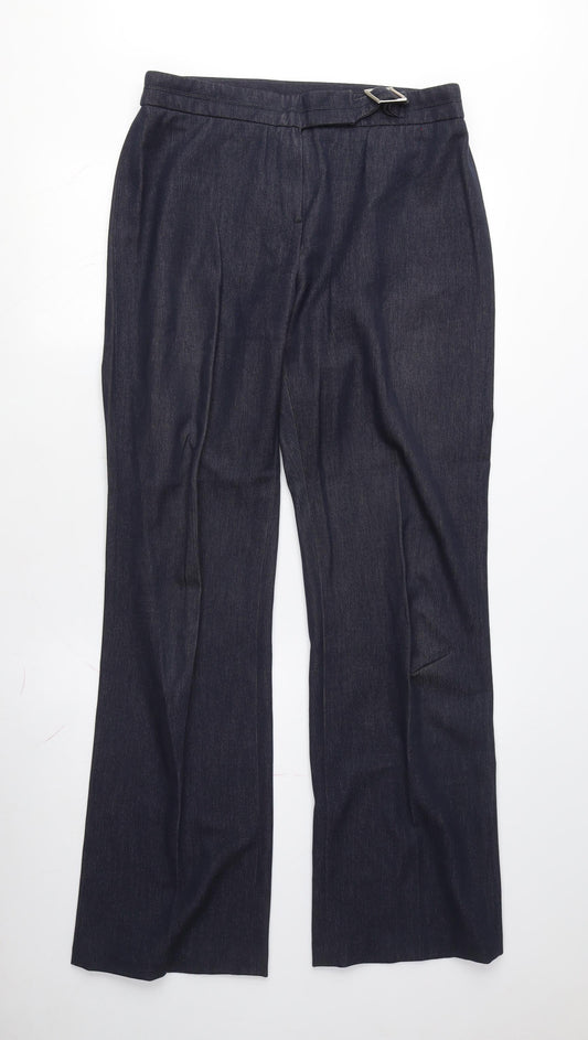 Womens UK Size 12 Principles Regular Fit  Blue Trousers