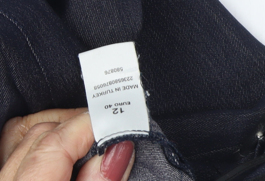 Womens UK Size 12 Principles Regular Fit  Blue Trousers
