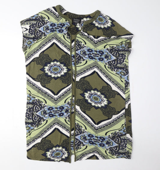 Next Women Geometric Sleeveless Dress Size 14