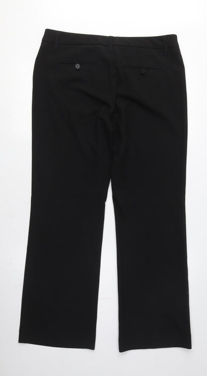 Womens UK Size L Esprit Regular Fit Dress Pants Black Trousers