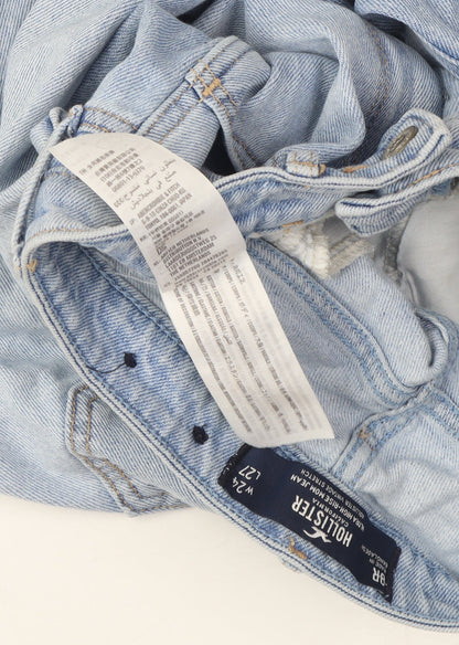 Hollister Womens Distressed Blue Straight Jeans Size 24