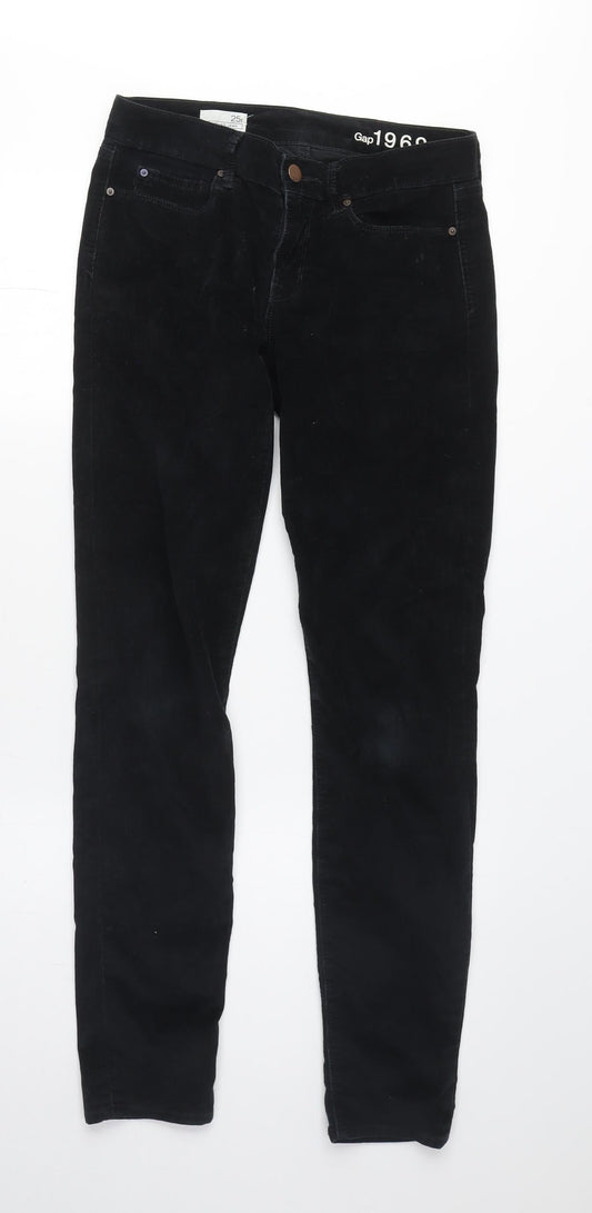 Womens UK Size 2 Gap Regular Fit Jegging Black Trousers
