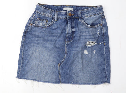 Womens UK Size 10 Red Herring Straight & Pencil Denim Skirt