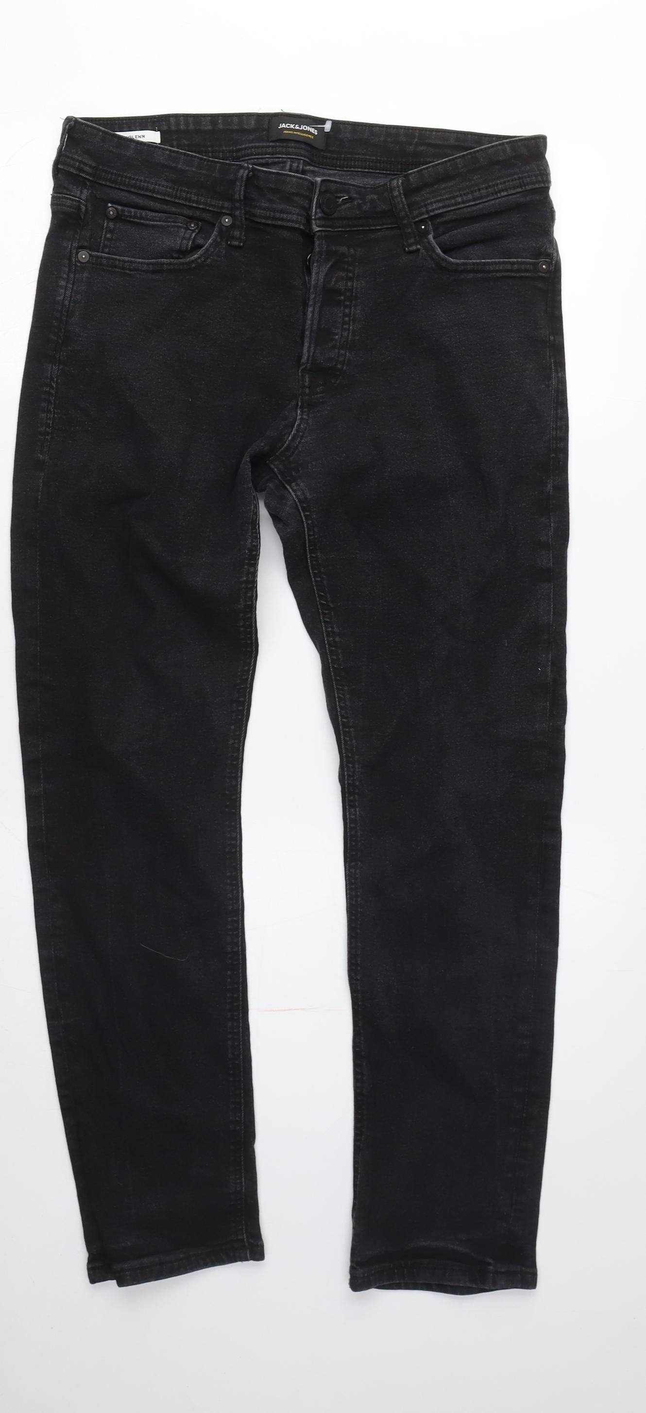 Jack & Jones Men's Black Slim Jeans 32W 32L