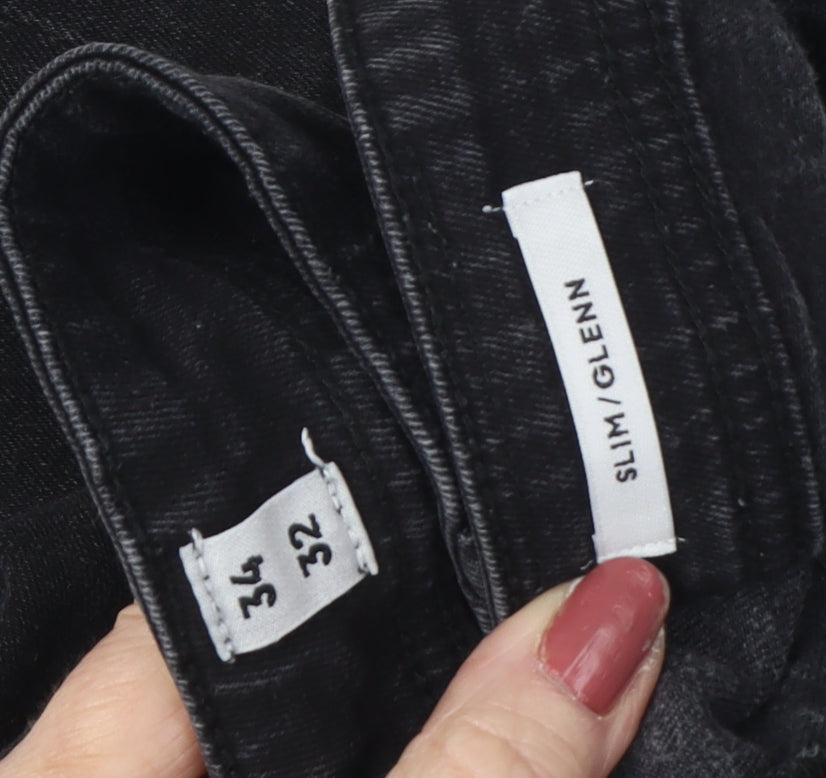 Jack & Jones Men's Black Slim Jeans 32W 32L