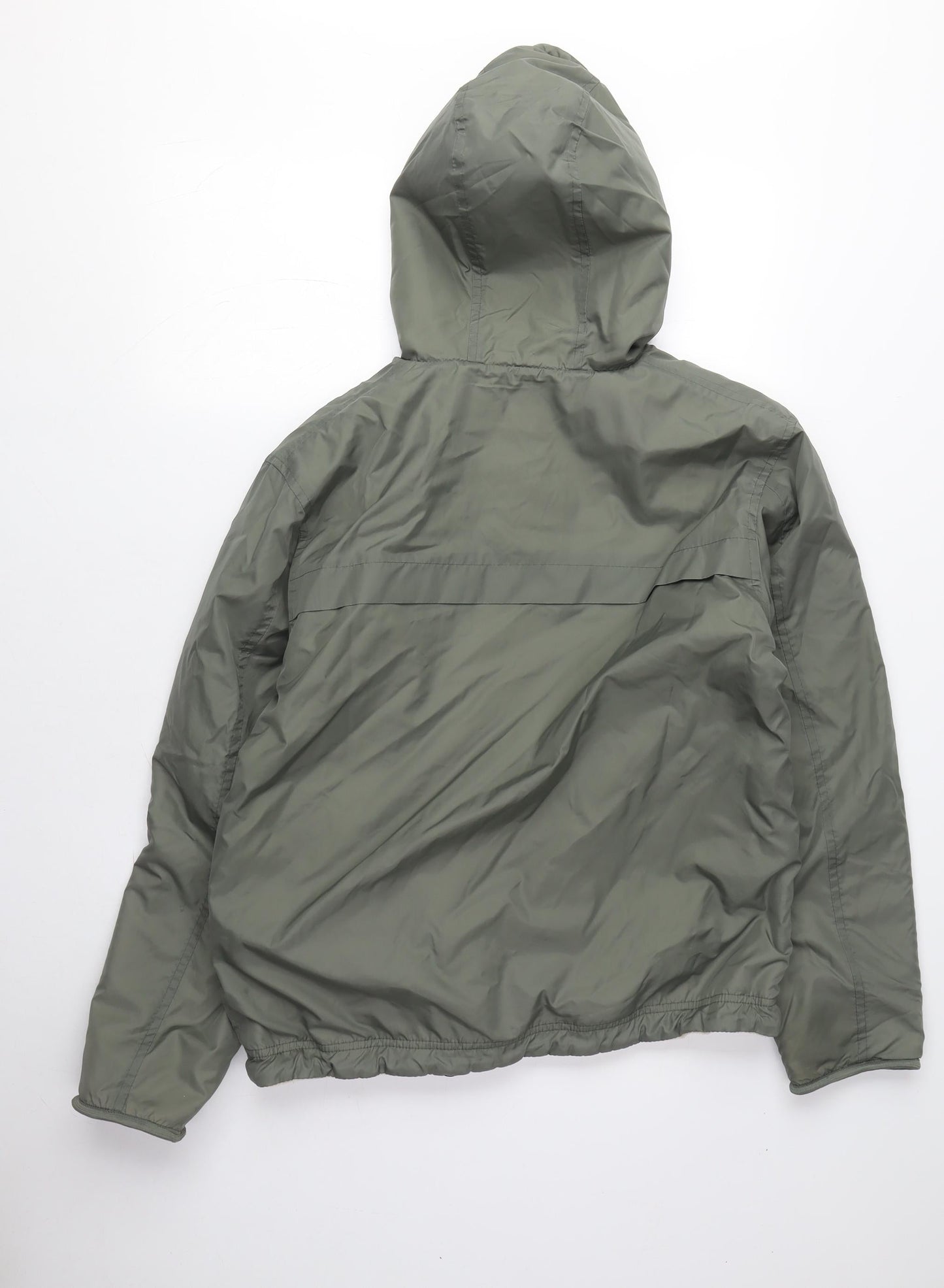 Womens UK Size 10 CONTEXT Green Windbreaker Coat