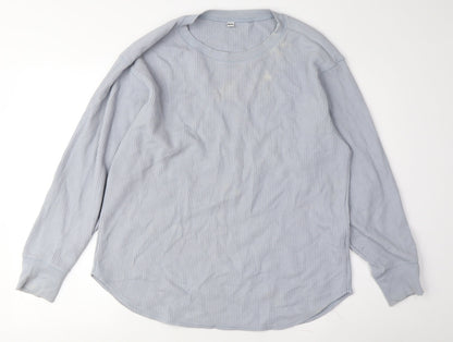 Uniqlo Grey Women's Pullover Sweatshirt Size L Comfortable Style