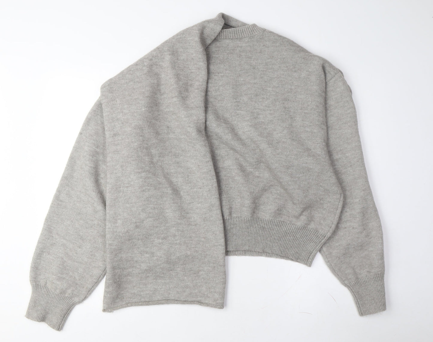 AmyEnjoyLife Women's Grey Long Sleeve Pullover Jumper
