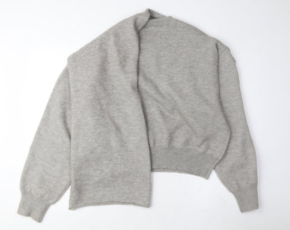 AmyEnjoyLife Women's Grey Long Sleeve Pullover Jumper
