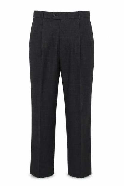 Mens UK Size M Armando Regular Fit Dress Pants Black Trousers
