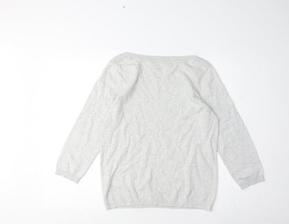 Womens UK Size M RESERVED Grey Pullover Jumper