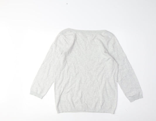 Womens UK Size M RESERVED Grey Pullover Jumper