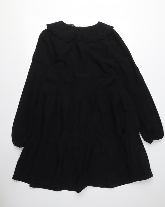 Marks and Spencer Women Black Size 12 Shirt Dress