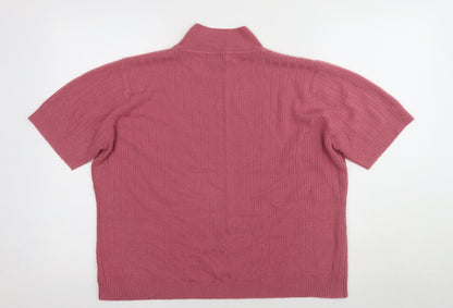 Womens UK Size 22 Berkertex Pink  Blouse