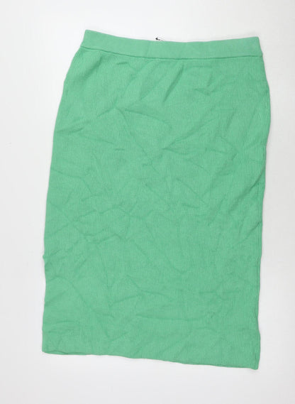 Marks and Spencer Women's Green Skirt, L, No Pattern