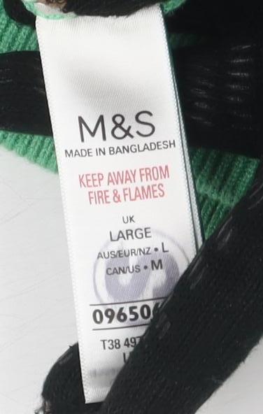 Marks and Spencer Women's Green Skirt, L, No Pattern