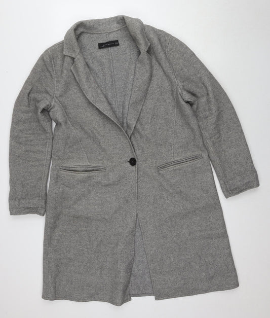 Womens UK Size 16 Zara Grey Basic Jacket
