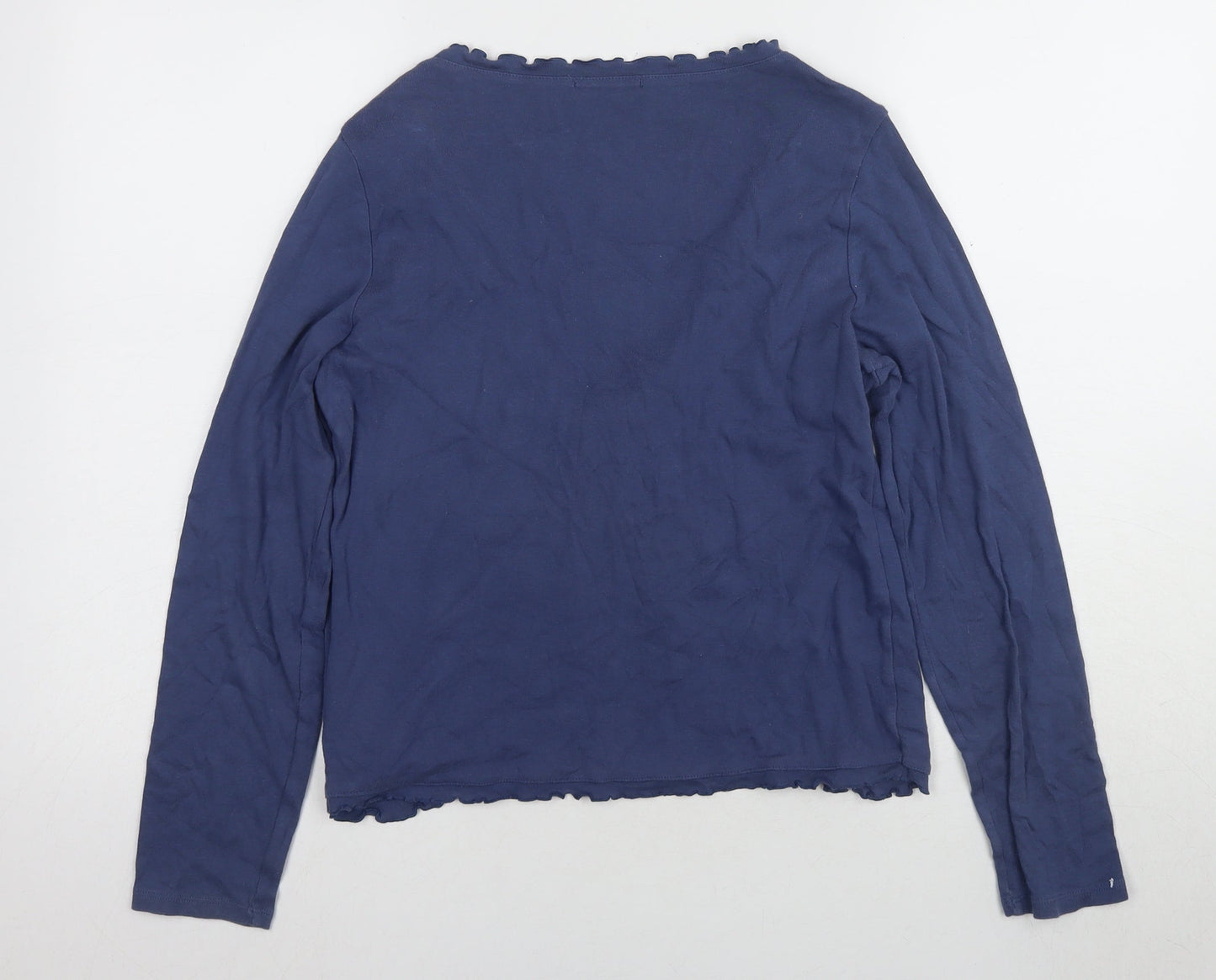 Womens UK Size 14 Marks and Spencer Blue Basic Blouse