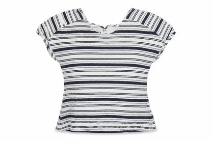 Monsoon Women's Striped Blouse in M Black & White