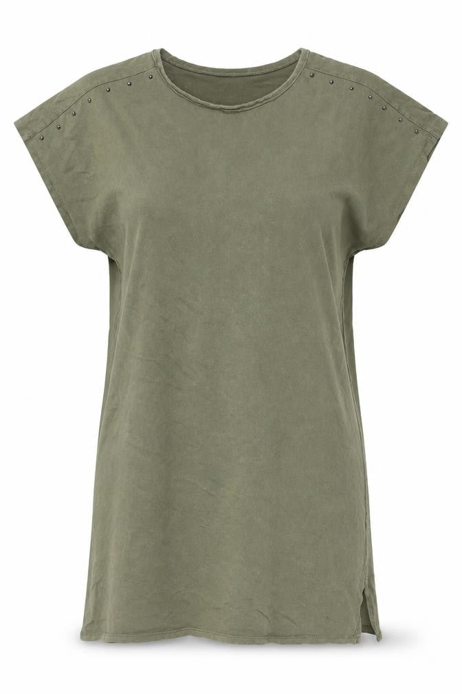 Womens UK Size S Bershka Green Basic