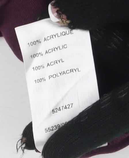 Damart Women Purple Long Sleeve Mock Neck Top Size M