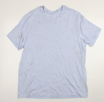 Marks and Spencer Men's Blue 3XL Crew Neck T-Shirt