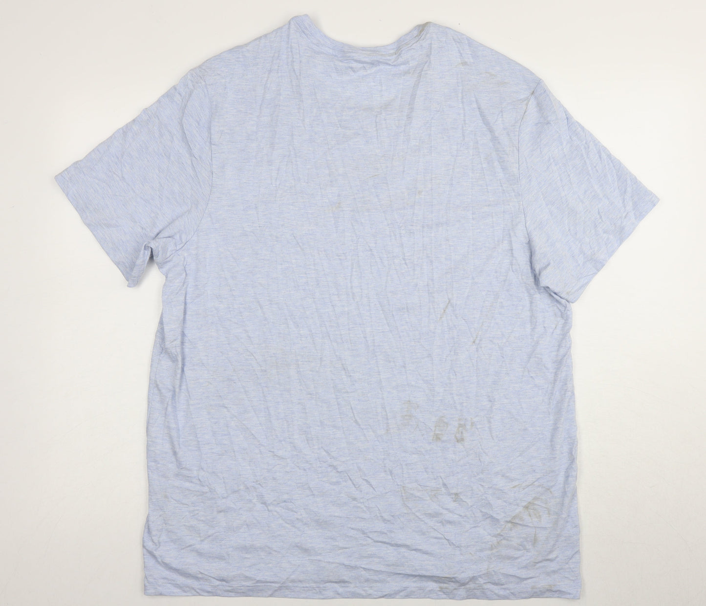 Marks and Spencer Men's Blue 3XL Crew Neck T-Shirt