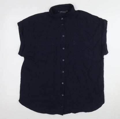 Womens UK Size 10 Marks and Spencer Blue  Button-Up