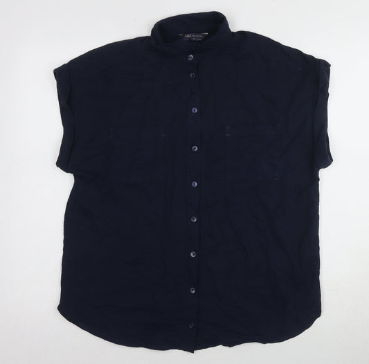 Womens UK Size 10 Marks and Spencer Blue  Button-Up