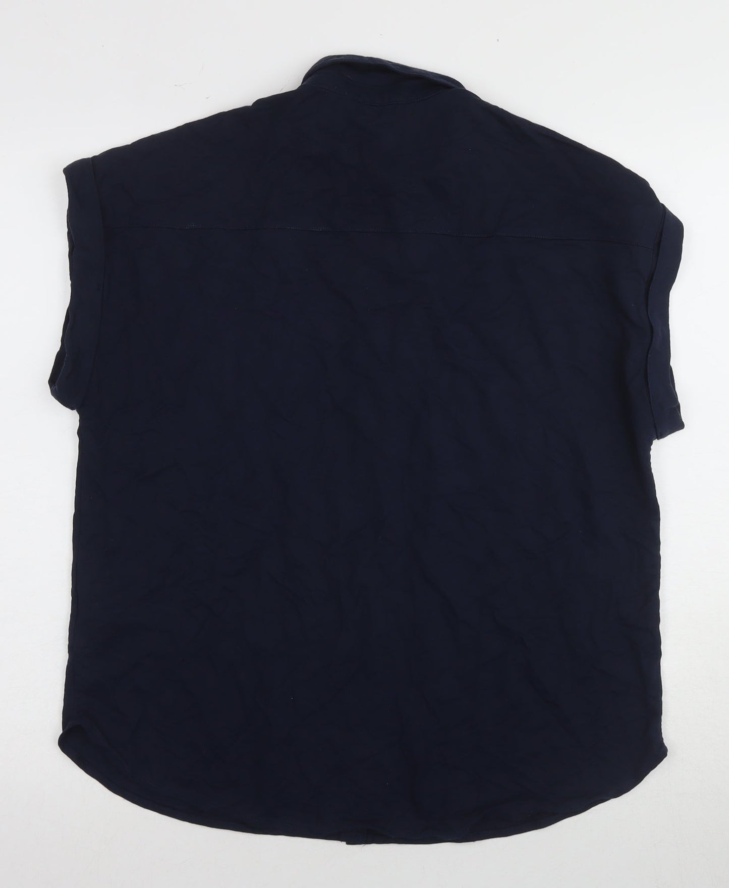 Womens UK Size 10 Marks and Spencer Blue  Button-Up