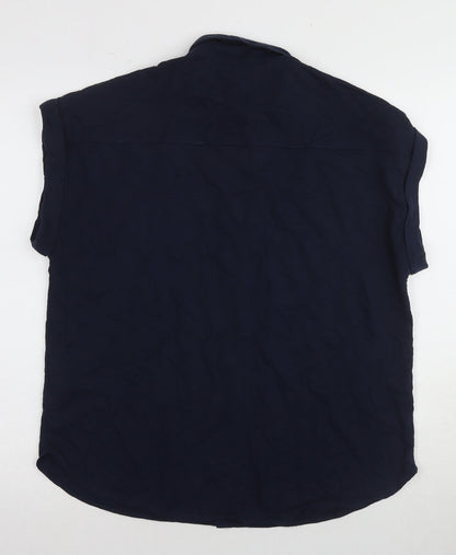 Womens UK Size 10 Marks and Spencer Blue  Button-Up