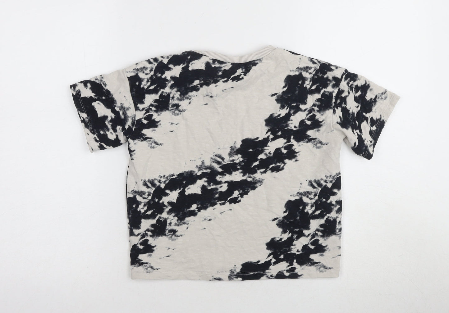 Next Girls Black Tie-Dye T-Shirt, 7 Years