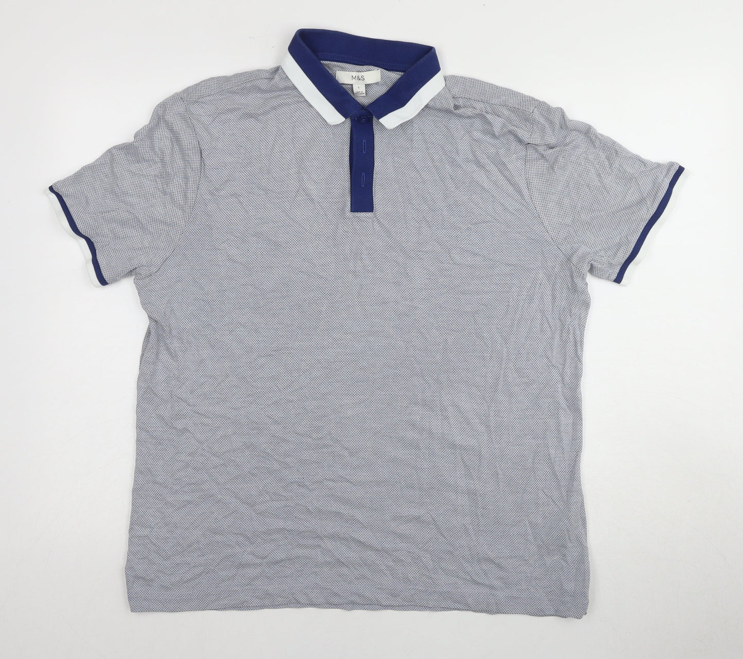 Marks and Spencer Men's Multicoloured L Polo