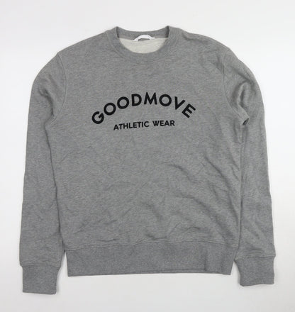Mens UK Size S Marks and Spencer Grey Pullover Sweatshirt