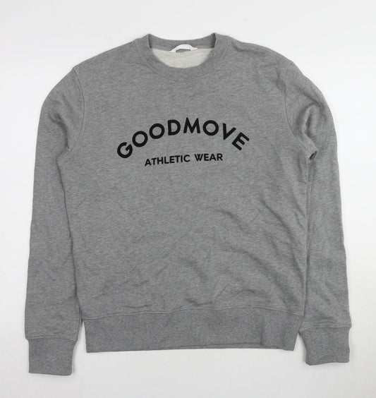 Mens UK Size S Marks and Spencer Grey Pullover Sweatshirt