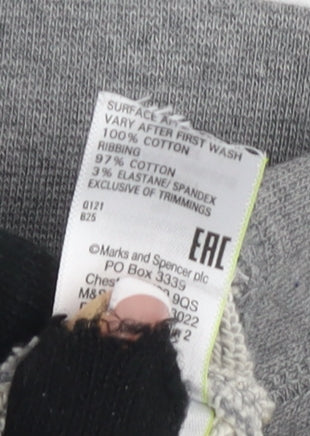 Mens UK Size S Marks and Spencer Grey Pullover Sweatshirt