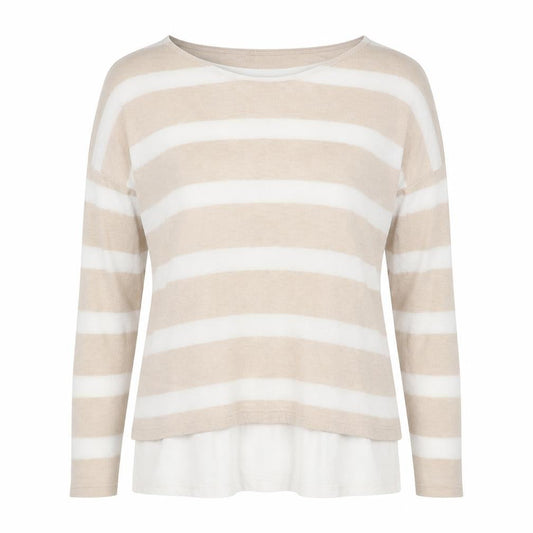Womens UK Size 12 Marks and Spencer Beige Basic T-Shirt