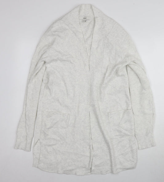 Womens UK Size 10 Marks and Spencer Grey Cardigan Jumper
