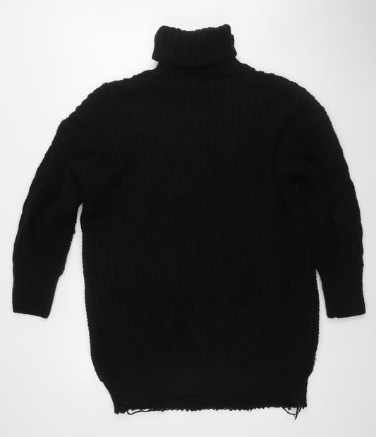 Womens UK Size 12 QED London Black Jumper Jumper