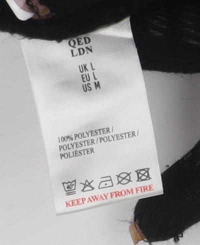 Womens UK Size 12 QED London Black Jumper Jumper