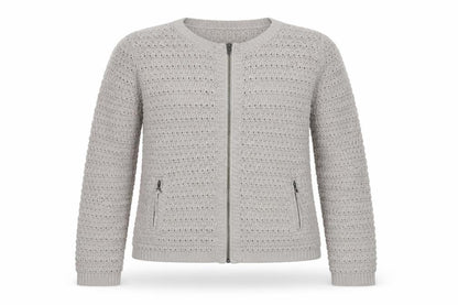 Womens UK Size 16 Marks and Spencer Beige Full Zip Jumper
