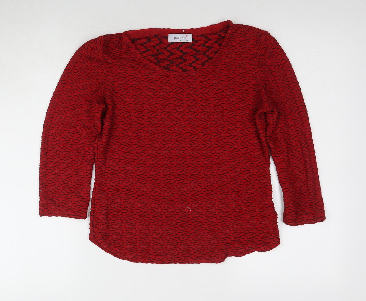 Womens UK Size UK 8 Marks and Spencer Red Jersey T-Shirt