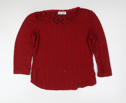Womens UK Size UK 8 Marks and Spencer Red Jersey T-Shirt